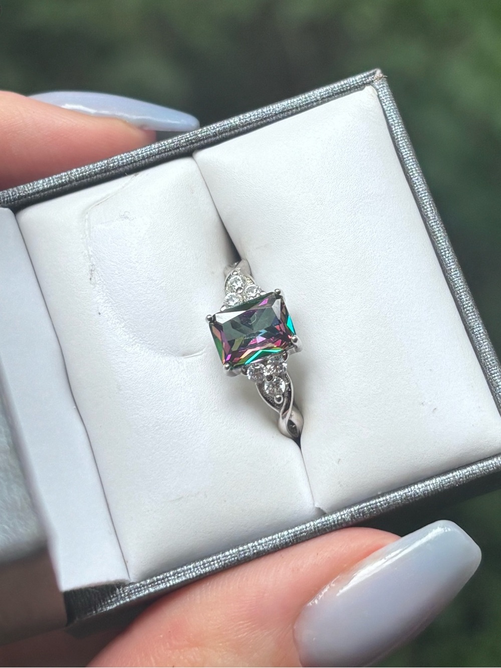 Mystic Topaz and 925 Sterling silver ring size 7 | New condition with box